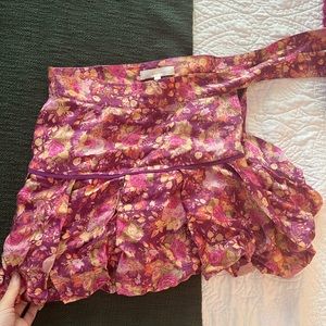 COPY - LOVESHACKFANCY - floral skirt w/ side tie SIZE 4